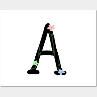 "A" Initial Posters and Art